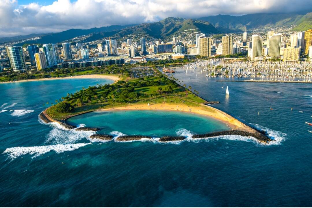 30 min route Helicopter Tour ( Honolulu )