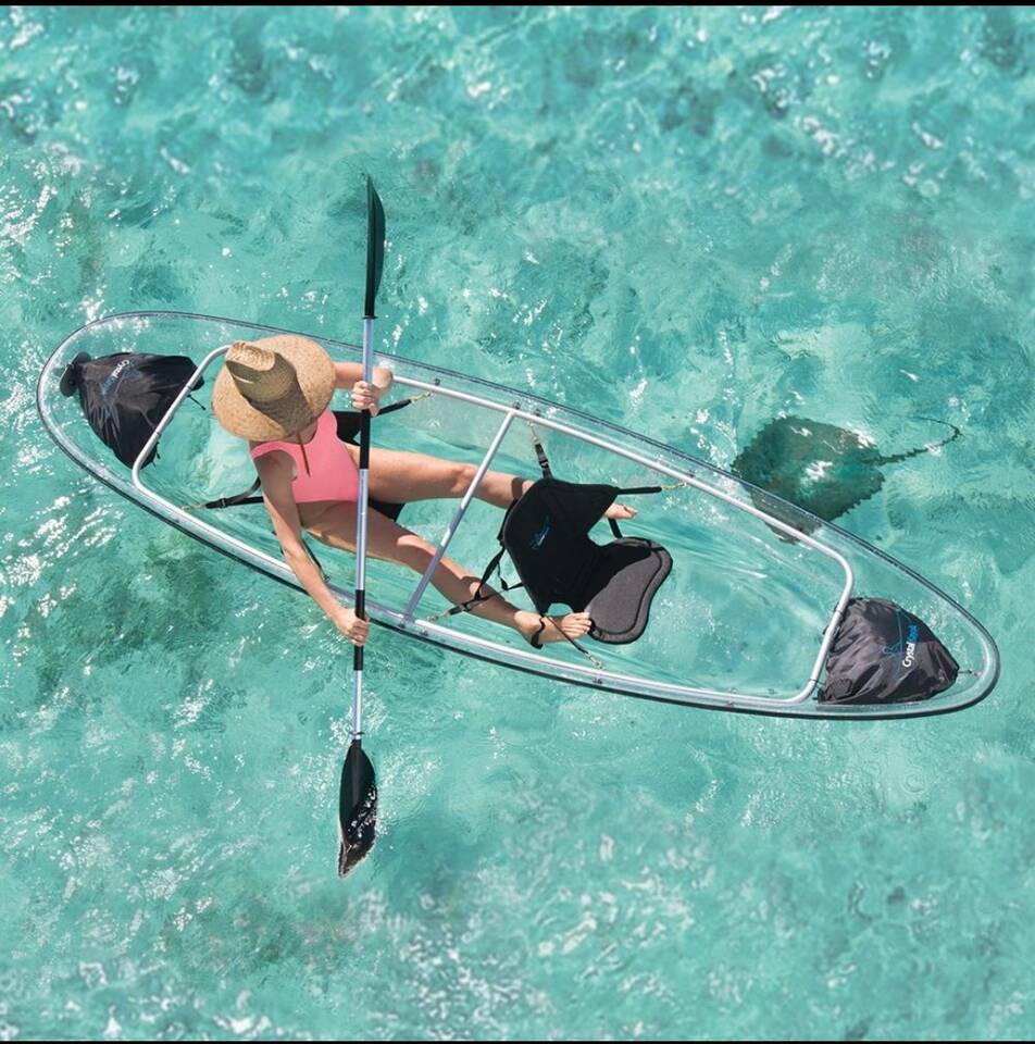 Clear Bottom Self Guided Kayak Rental - $89 per person - BOOK NOW AND PAY IN PERSON